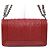 Chanel Medium Flap Schultertasche Saisonale Limited Edition Silberne Kette Rot - Ansicht 4