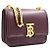 Burberry Piccola borsa a tracolla in pelle TB con catena dorata Rosso - vista 4