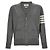 Thom Browne Cardigan clássico de lã merino fina - vista 3