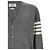 Thom Browne Cardigan clássico de lã merino fina - vista 5