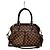 Louis Vuitton Tote e borsa a tracolla in tela Damier Ebene PM Marrone