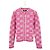 Gucci Cardigan aus Bouclé-Wolljacquard Rosa Pink