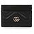 Gucci Tarjetero GG Marmont Negro - vista 3