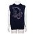 Dior Unisex Strickweste mit Logo aus Kaschmir-Mischung Blau
