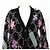 Chanel Schwarzer mehrfarbiger Kaschmir-Cardigan mit Coco-Logo - Ansicht 2