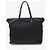 Prada Borsa shopper in nylon con logo triangolo blu navy - vista 3