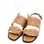 Hermès Sandali Grace in napa marrone da donna - vista 3