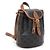 Céline Mini zaino Polko in tela Triomphe Tan da donna Nero - vista 3