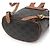 Céline Mini zaino Polko in tela Triomphe Tan da donna Nero - vista 6