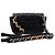 Chanel Mini borsa a tracolla con patta e catena da donna, borsa da cintura e crossbody Nero - vista 4