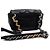 Chanel Mini borsa a tracolla con patta e catena da donna, borsa da cintura e crossbody Nero - vista 8
