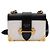 Prada Borsa a tracolla City in pelle con borchie logo dorate Multicolore