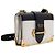 Prada Borsa a tracolla City in pelle con borchie logo dorate Multicolore - vista 3