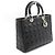 Dior Borsa Tote e Borsa a Spalla Lady Large Cannage Nera - vista 3