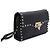 Valentino Borsa a tracolla e crossbody Rockstud in pelle nera Nero - vista 3