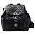 Chanel Kleiner gesteppter Kordelzug-Rucksack aus schwarzem Lammleder