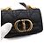 Dior Micro borsa a tracolla e borsa crossbody in Cannage nero - vista 9