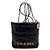 Chanel Mini borsa a tracolla e crossbody in metallo dorato Nero - vista 2