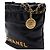 Chanel Mini borsa a tracolla e crossbody in metallo dorato Nero - vista 9