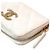 Chanel Tarjetero con cremallera en piel caviar blanco - vista 7