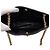 Chanel Vintage gesteppte Schultertasche aus schwarzem Kalbsleder mit Goldkette - Ansicht 5