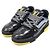 Louis Vuitton Sneakers LV Trainer in vernice nero, argento e giallo Marrone - vista 4