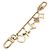 Louis Vuitton Portachiavi con catena Fleur de Monogram D'oro