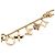 Louis Vuitton Portachiavi con catena Fleur de Monogram D'oro - vista 3