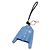 Miu Miu Leather Keychain Trick Keyring in Periwinkle Blue