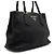 Prada Tote e borsa a tracolla in pelle Vitello Daino nera Nero - vista 3