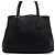 Prada Tote e borsa a tracolla in pelle Vitello Daino nera Nero - vista 4