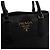 Prada Tote e borsa a tracolla in pelle Vitello Daino nera Nero - vista 8