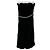 Chanel Vestido palabra de honor con adornos de perlas negras Castaño - vista 4
