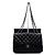 Chanel Borsa a tracolla One Flap con catena argentata Nero