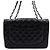 Chanel Borsa a tracolla One Flap con catena argentata Nero - vista 5