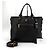 Prada Borsa Tote e Borsa a Spalla in Vitello Daino Nero