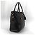 Prada Borsa Tote e Borsa a Spalla in Vitello Daino Nero - vista 5