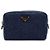 Prada Clutch Pouch Denim Gold Triangle Logo - vista 2