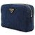 Prada Clutch Pouch Denim Gold Triangle Logo - vista 3