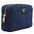 Prada Clutch Pouch Denim Gold Triangle Logo - vista 4