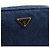 Prada Clutch Pouch Denim Gold Triangle Logo - vista 9