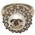 Chanel Ring mit Perlenornament Mehrfarben