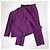 Etro Milano tailleur pantalone viola in shantung di seta Prugna - vista 2
