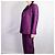 Etro Milano tailleur pantalone viola in shantung di seta Prugna - vista 8