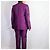Etro Milano tailleur pantalone viola in shantung di seta Prugna - vista 9