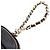 Charm per borsa Chanel Matelassé Heart Nero - vista 4