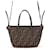 Mini borsa Fendi Roll FF Jacquard Marrone
