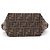 Mini borsa Fendi Roll FF Jacquard Marrone - vista 3