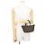 Mini borsa Fendi Roll FF Jacquard Marrone - vista 4