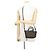 Mini borsa Fendi Roll FF Jacquard Marrone - vista 5